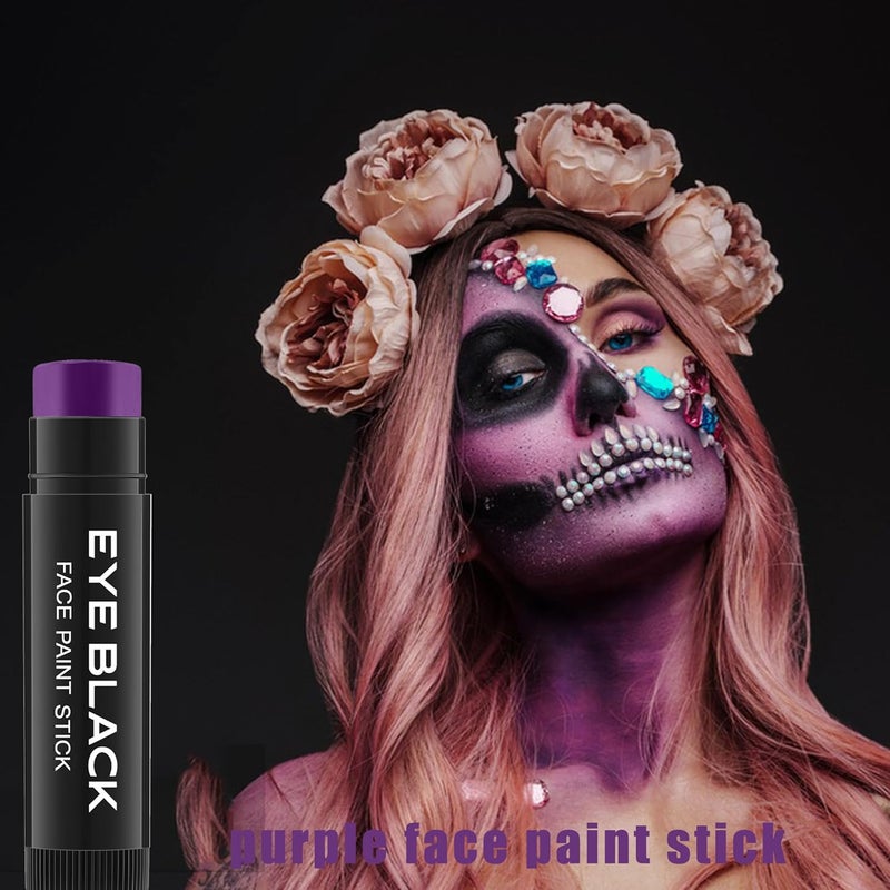 Wismee Purple Eye Black, Anti-Glare Under Eye Sports Grease Stick for Baseball Football Softball Soccer Lacrosse Hockey Athletes Sports Training, Sports Eye Black Stick - Image 2